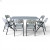 Кемпінговий комплект Travel Table Set — складний стіл HDPE 180 см та 6 туристичних крісел