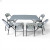 Кемпінговий комплект Travel Table Set — складний стіл HDPE 180 см та 6 туристичних крісел
