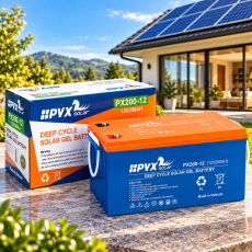 Акумулятор PVX Solar PX200-12 GEL 12В 200А·год для сонячних панелей та ДБЖ