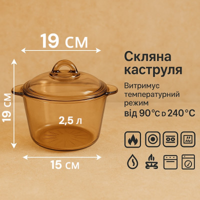 Набор стеклянной посуды из жаропрочного стекла №3