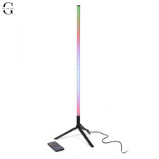 Напольная угловая лампа торшер RGB с пультом управления. тренога