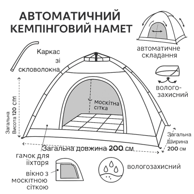 Туристический набор мебели и палатки для кемпинга и пикников №0