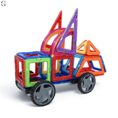 Магнітний конструктор 68 деталій траснпорт  Magnit/Magical/LIMO TOY №1