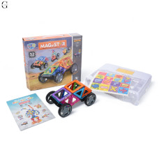 Конструктор LT3001 магнітний, транспорт, 32 деталі Magnit/Magical/LIMO TOY