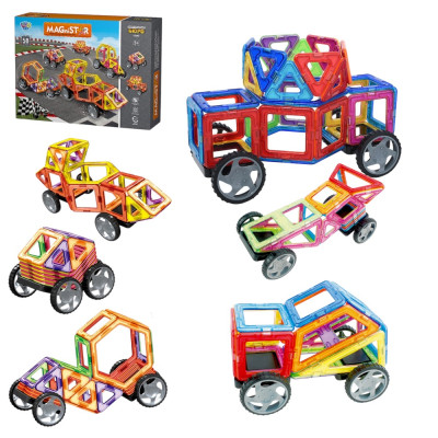 Конструктор LT3002 магнітний, транспорт, 58 деталей Magnit/Magical/LIMO TOY №0