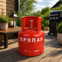 Газовый баллон для пропан-бутана LPG 13 л, 6 кг.