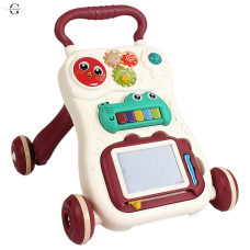 Ходунки-каталка BabyWalker 3 в 1: піаніно, дошка для малювання, шестерні