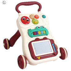 Ходунки-каталка BabyWalker 3 в 1: піаніно, дошка для малювання, шестерні