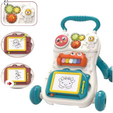 Ходунки-каталка BabyWalker 3 в 1: піаніно, дошка для малювання, шестерні