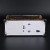 Різдвяний музичний LED ліхтар з фігурками та блискітками 21×13.5 см від мережі та батарейок AT-D27A