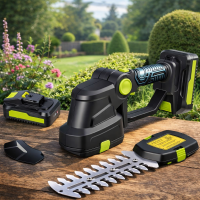 Аккумуляторный кусторез и ножницы для трав Saker Trimmer and Grass Shear 36V KRAFFTEC, 2 насадки, 2 АКБ