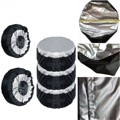 Комплект чехлов для колес Silver "L" 4 шт, для шин R18-R20, водонепроницаемые, с ручками №1