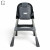 Стільчик для годування BAMBI M 5722 Gray, регульований, знімний столик, 5-точковий ремень, колеса, екошкіра