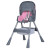Стільчик для годування BAMBI M 5722 Lilac, регульований, знімний столик, 5-точковий ремень, колеса, екошкіра