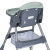 Стільчик для годування BAMBI M 5722 Mint, регульований, знімний столик, 5-точковий ремень, колеса, екошкіра