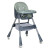 Стільчик для годування BAMBI M 5722 Mint, регульований, знімний столик, 5-точковий ремень, колеса, екошкіра