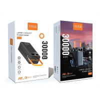 Power bank   Повербанк TUGII-Y103 30000 мА·з LED-дисплеєм та вбудованими кабелями