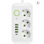 Сетевой фильтр Удлинитель с USB (3×220В+4×USB+1×Type-C), QL-1074U, Белый 3m
