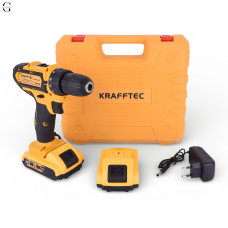 Аккумуляторный шуруповерт KRAFFTEC 36V с набором насадок в кейсе