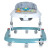 "Дитячі ходунки El Camino Happy Me Sky Blue 1049: регульована висота, знімна панель, світло та музика"