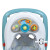 "Дитячі ходунки El Camino Happy Me Sky Blue 1049: регульована висота, знімна панель, світло та музика"