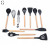 Силиконовый кухонный набор принадлежностей Kitchen stuff 12 предметов BLACK