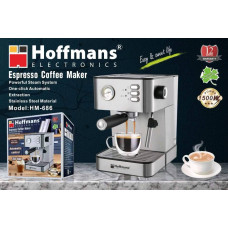 Кофемашина Hoffmans HM-686 1500W с капучинатором и резервуаром 1.8 л.