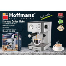 Кофемашина Hoffmans HM-686 1500W с капучинатором и резервуаром 1.8 л.