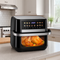 Аерофритюрниця Hoffmans HM-792 15L 2400W з 12 програмами, тефлоновим покриттям та сенсорним керуванням