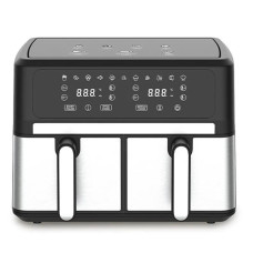 Двухкамерная аэрофритюрница Sokany SK-10041, 3000 Вт, 10 л, сенсорное управление