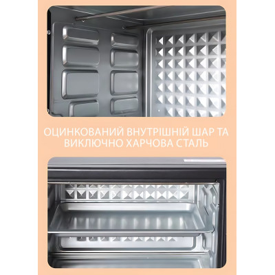 Електрична духовка Hoffmans HM-751 45 л 2000W з таймером та 4 ТІНами №2