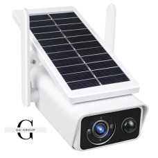 Камера видеонаблюдения не поворотная WiFi Q2 (ICSEE) (WIFI Solar Camera 3MP (ОРИГИНАЛ) FHD-Contains two 18650 batteries)
