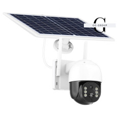 Камера видеонаблюдения PTZ уличная WiFi TQ5 (ICSEE) с солнечной панелью