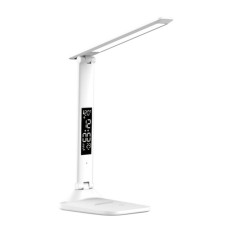 Лампа настольная LED 868S аккумуляторная с часами