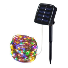 Гирлянда Капля росы (SFK-15) RGB цвет с солнечной панелью 10m/100led