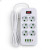 Підовжувач мережевий ТК-5 F06u 3м 6 розеток + 3USB + 1 Type-C, 2500Вт, білий, із захистом та кріпленням