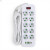 Сетевой фильтр Удлинитель USB ТК-15 (10×220В+4×USB+1×Type-C), F26u, Белый, 5 м