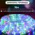 Гирлянда уличная лента светодиодная Дюралайт 480 LED 16м морозостойкая прозрачная проволока Мультиколор