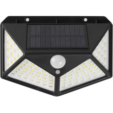 Уличный фонарь настенный 100 LED с датчиком движения и солнечной панелью для фасадов ворот двора HP-L-7
