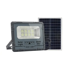 Уличный LED фонарь на солнечных батареях 28.5x24.2x6.5 см прожектор светодиодный уличный 225 LED 200 Вт с солнечной панелью HP-5-61