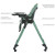 Стульчик ME 1037-B CRYSTAL Green