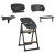 Стульчик EL CAMINO GROWEE ME 1222 Black