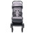 Коляска детская ME 1129 LINK Silver Striped