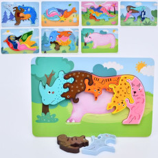Деревянная игрушка Пазлы MD 0858