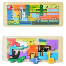Деревянная игрушка Пазлы MD 0725
