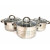 Набір каструль Benson BN-199 (ємність 2,1 л, 2,9 л, 3,9 л)