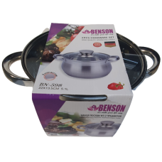 Кастрюля с крышкой Benson BN-598 (ёмкость 5.1 л)
