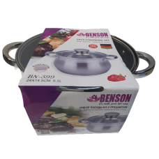 Кастрюля с крышкой Benson BN-599 (ёмкость 6.5 л)