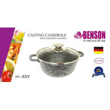 Кастрюля с гранитным покрытием Benson BN-353 (ёмкость 5.3 л)