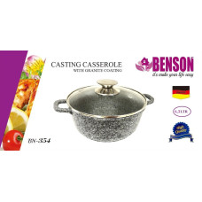Кастрюля с гранитным покрытием Benson BN-354 (ёмкость 6.3 л)
